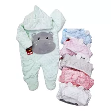 Pijama Sleeping Para Bebe De Hipopótamo Antialérgica Burbuja