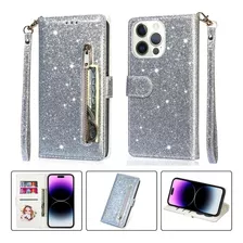 Funda Tipo Cartera Brillantes Con Tapa Para Samsung Galaxy