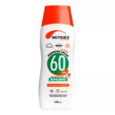 Protetor Solar Fps 60 Com Repelente Bisnaga 120ml Nutriex