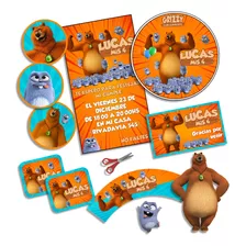 Kit Imprimible Grizzy Y Los Lemmings Personalizado Candybar