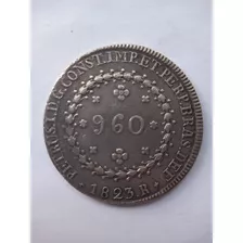 Moeda Antiga Patacão 960 Réis Ano 1823 Império Sobre Potosi