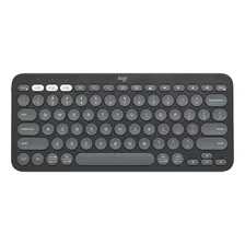 Teclado Sem Fio Logitech Pebble Keys 2 K380s Bluetooth Preto