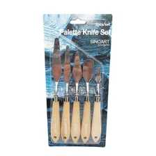 Espatula Metalica Oleo Acrilico Sinoart Set X 5 Unidades Sur