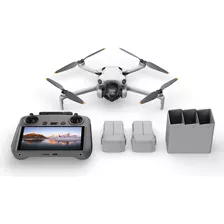 Mini Drone Dji Mini 4 Pro Rc 2 Fly More 4k Cinza 3 Baterias