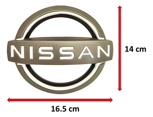 Emblema Parrilla Nissan Frontier Np300 2023 Gris/blanco Foto 5