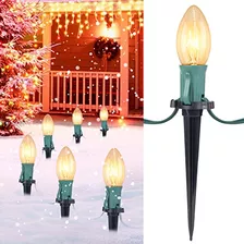 Luces Navideñas C9 - 2 Pack 25.7ft, 20 Luces Claras Para