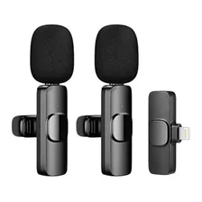 Micrófono Dual Bolita Inalámbrico Lavalier K9 Para iPhone