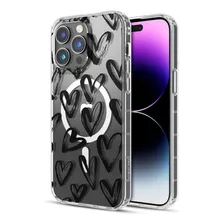 Funda Para iPhone 14 Pro Max Diseño Mg Safe Corazon