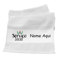 Toalhinha Personalizada Com Nome Lembrancinha Kit 10 Uni