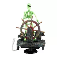 Saim® Pirata De Esqueletos Y Naves De Pirata En Vivo Acuario