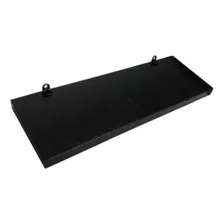 1 Prateleira Mdf 30x10 Preto Quarto Sala Com Suporte L 