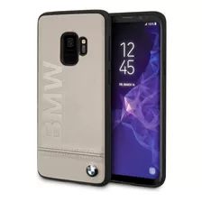Funda Case Bmw Signature Logo Imprint Hard Galaxy S9 Taupe