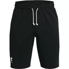 Short Under Armour Rival Terry Clásico Negro Para Hombre 