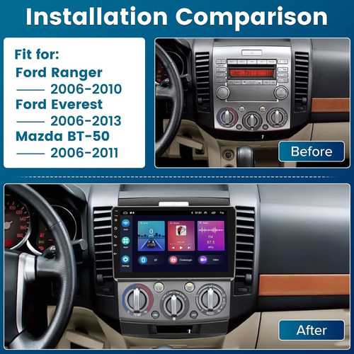 Estereo Ford Ranger/ford Everest/mazda Bt-50 06-11 Android Foto 2