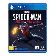 Spider Man Miles Morales Ps4 Usado Nota Fiscal Midia Fisica