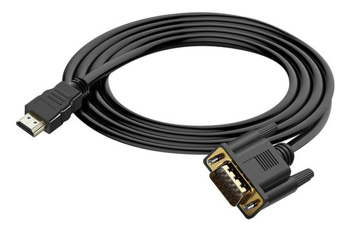 Cable Hdmi A Vga Adaptador Macho Conversor 3d 4k 1.8 Metros