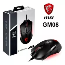 Mouse Gamer Msi Clutch Gm08 Black (original,novo,cx Lacrado)