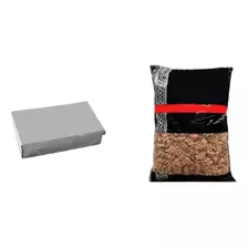 Caja Ahumadora Para Astillas + Astillas Espinillo 1kg Pampa