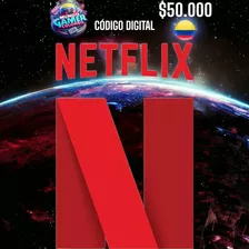 Pin Código Digital Netflix 50000 Pesos (entrega Inmediata)