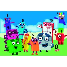 Painel De Festa Infantil Numberblocks 1,80x1,20