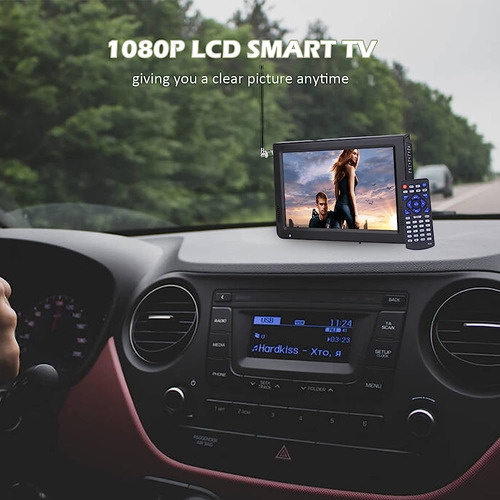 Acogedor Car Tv, 10 Pulgadas 1080p Hdmi Portable Smart Tv, A Foto 2