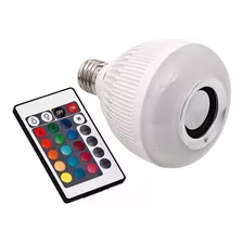 Lampada Led Inteligente Com Bluetooth Muda Cor Toca Música