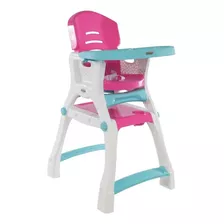 Silla Alta Prinsel Caddy 2 En 1 Rosa