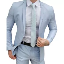 Kit Verão Terno Slim Masculino Imperdivel Diversas Cores 