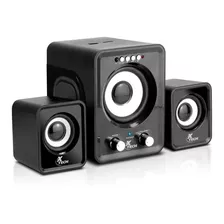 Parlantes Bafles Para Pc 12 Watts Radio Sd Usb Xtech