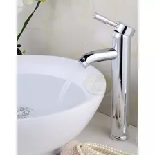 Canilla Monocomando Alta Baño Bacha Palito Premium Cromada