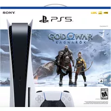 Kit Playstation5 Estandar God Of War Ragnarok (voucher) Color Blanco/negro