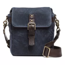 Ona Bond Street Waxed Canvas Camera Bag (oxford Blue)