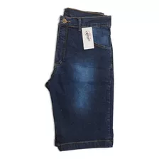 Bermuda Jeans Masculina Elastano Nf Almix