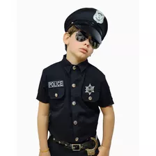 Fantasia Masculina Infantil Policial Completa