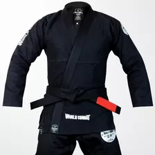 Kimono World Combat New Let's Roll - Black White