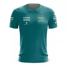 Camiseta/camisa Masculina Verde Aston Martin F1 2023