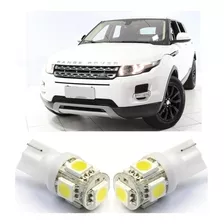 02 Lampadas Auto Automotiva Cor Branco Soquete T10 5 Leds