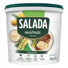 Maionese Uso Profissional Salada Sem Glúten Em Balde 3 Kg