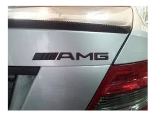 Emblema Mercedes Benz Amg Cajuela Negro Universal Letras Foto 2