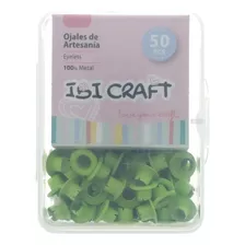 Ojalillo Ojal Aluminio Eyelet Ibi Craft Verde Manzana X 50