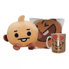 Shooky Bt21 K-pop Bts Peluche Taza Y Mini Cojin 