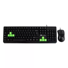 Kit De Teclado Y Mouse Naceb Na-457 Usb Negro Universal