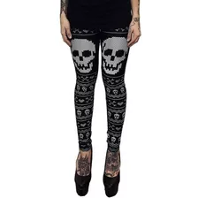 Too Fast Leggings Góticos Calaveras Halloween Wicca Bruja