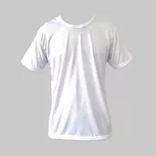 Kit 5 Camiseta Branca 100% Poliéster Para Sublimar Masculina