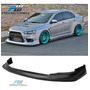 For 08-15 Mitsubishi Lancer Oe Style Front Bumper Lip &  Zzg
