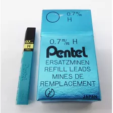 Grafite Mina Pentel 0,7mm H Caixa Com 12 Tubos -/ 144 Minas