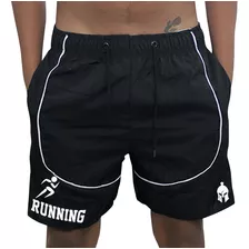 Short Masculino Running Duas Cores Elastano Treinos Academia