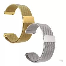 2 Pulseiras De Aço Milanese Para P68/ P70/ P80/ T80/b58 20mm