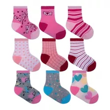 Kit 6 Pares Meias Infantil Menina Pimpolho 26 A 30 Sortida