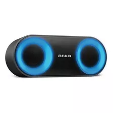 Caixa De Som Speaker, Aiwa, Bluetooth, Luzes Multicores, Ip6 Cor Preto 110v/220v